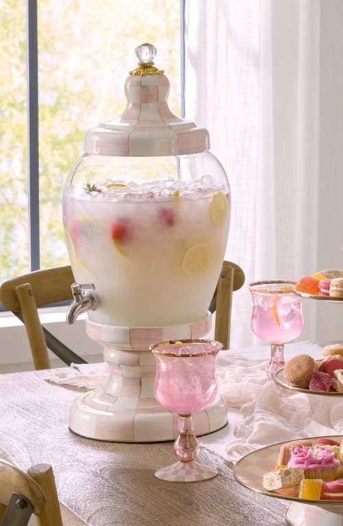 Mackenzie-childs Mackenzie Childs Rosy Check® Beverage Dispenser In Pink