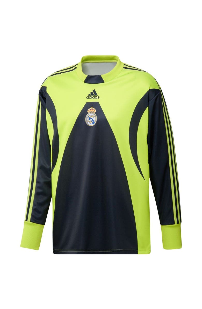 adidas Men's adidas Navy Real Madrid Authentic Football Icon Goalkeeper Jersey, Alternate, color, 