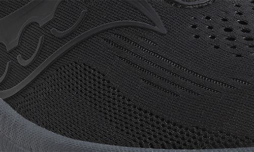 Saucony Ride 18 Running Shoe In Black/shadow