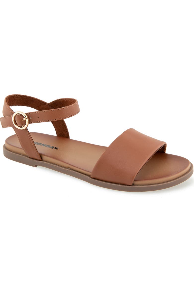 UNIONBAY Regal Ankle Strap Sandal, Main, color, Cognac