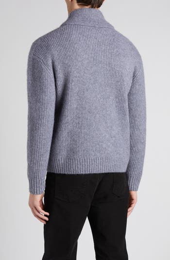 トップス Brushed Cashmere Cardigan BRUSHED-CASHMERE CREW-NECK CARDIGAN - DARK BROWN | COS