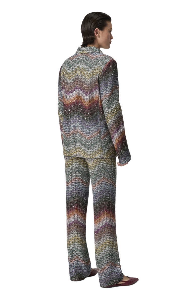 Missoni Double-breasted Viscose Lamé Blazer With Sequins, Alternate, color, Multicoloured
