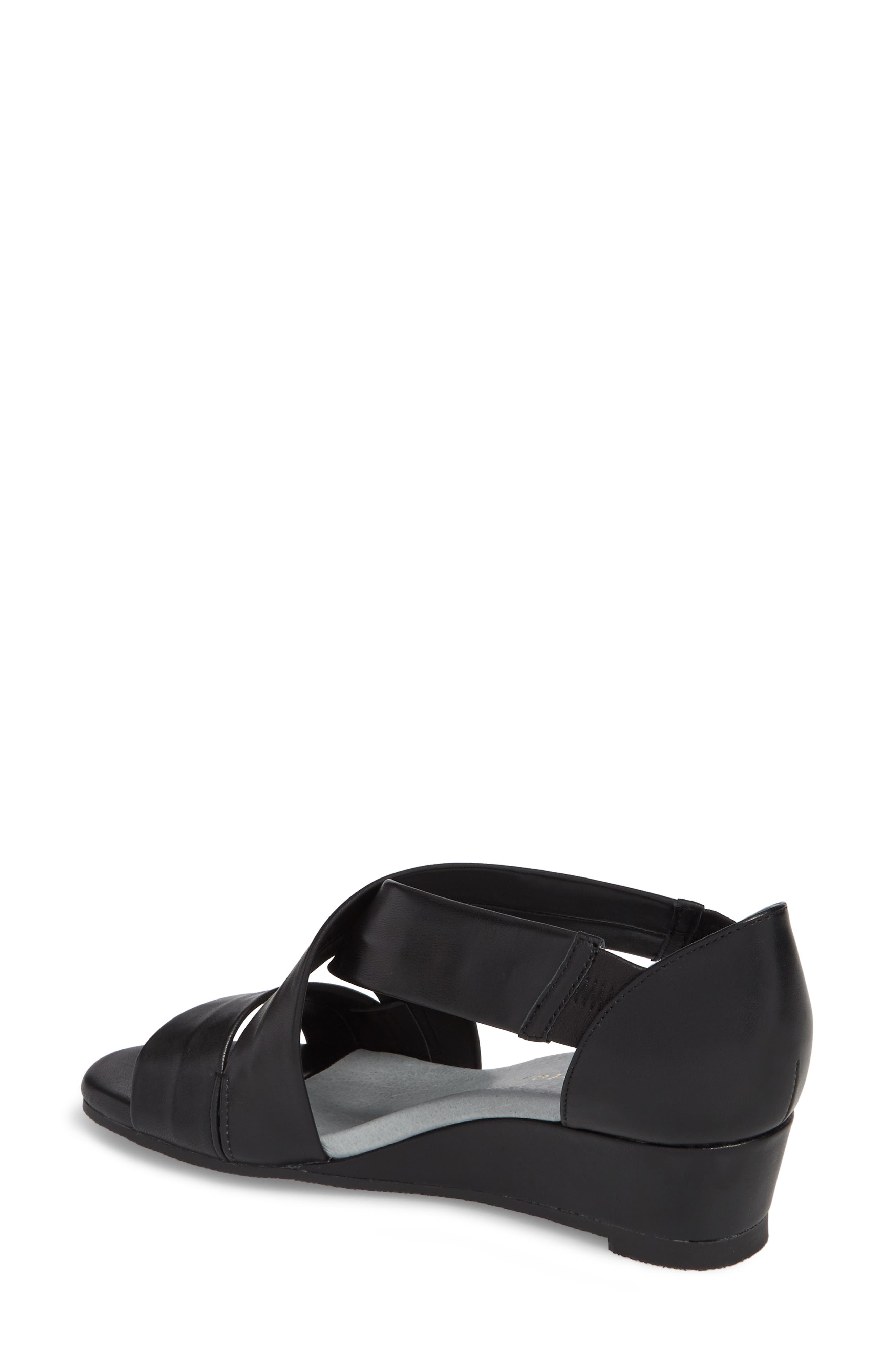 David Tate Swell Cross Strap Wedge Sandal, Alternate, color, 