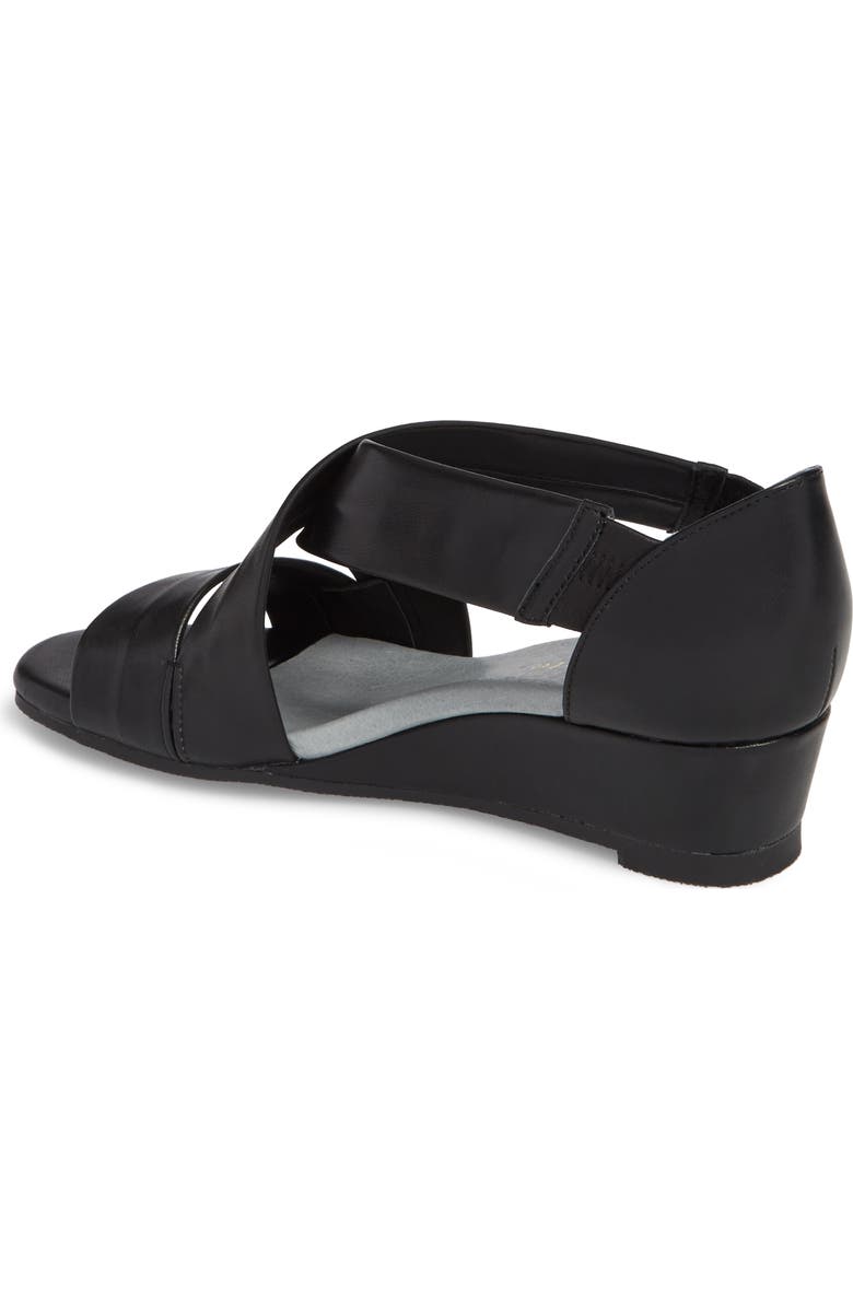 David Tate Swell Cross Strap Wedge Sandal, Alternate, color,