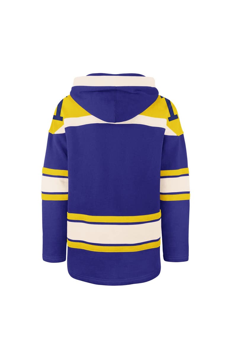 '47 Men's '47 Royal Milwaukee Brewers Superior Lacer Pullover Hoodie, Alternate, color, Royal