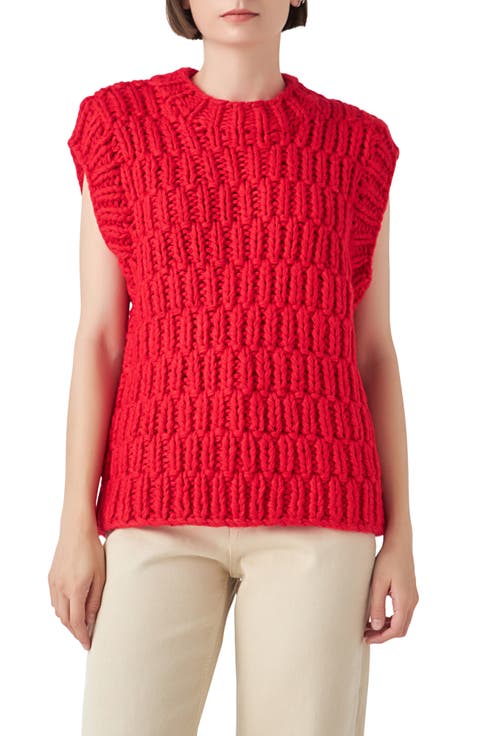 Chunky Cap Sleeve Sweater
