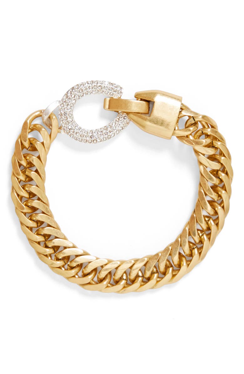 Clare V. Le Cheval Bracelet, Main, color, Vintage Gold