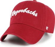'47 Men's '47 Cardinal Arkansas Razorbacks Vault Clean Up Adjustable Hat