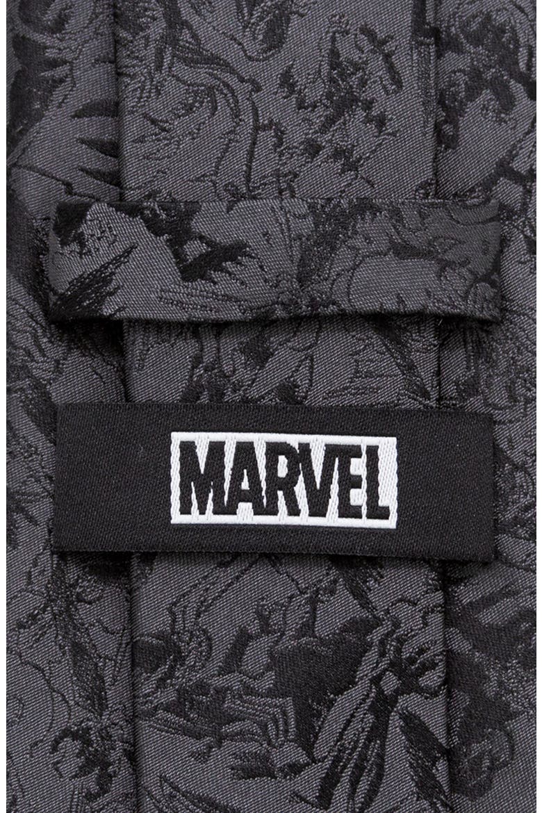 x Marvel Venom Silk Tie, Alternate, color, GRAY