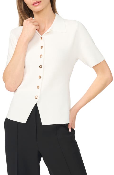 Eva Collar Peplum Short Sleeve Cardigan
