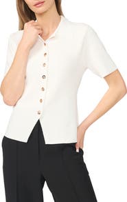 Ted Baker Eva Collar Peplum Short Sleeve Cardigan