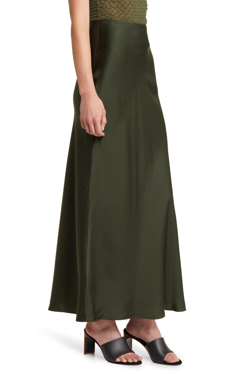 FRAME Silk Column Maxi Skirt, Alternate, color, Surplus