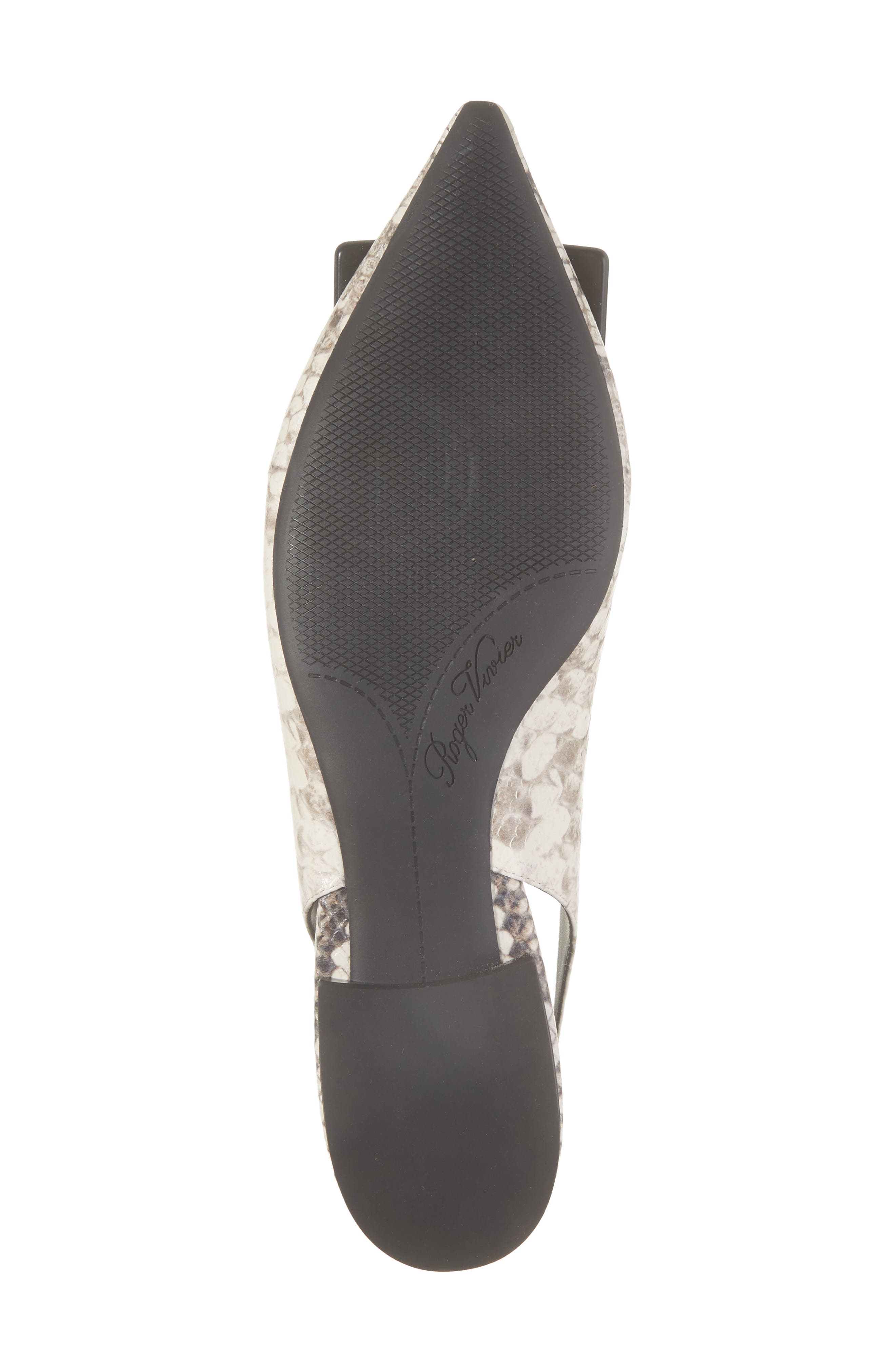 Gommettine Pointed Toe Slingback Flat, Alternate, color, CIRE