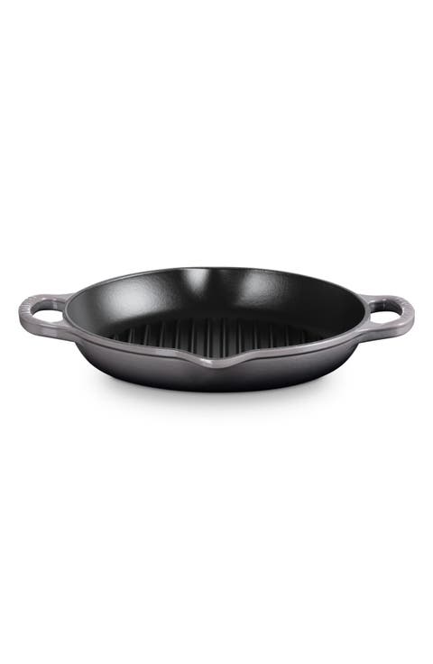 Signature Deep Round Enamel Cast Iron Grill Pan