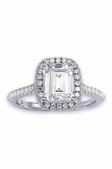 SUZY LEVIAN Emerald Cut Cubic Zirconia Ring