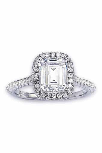 SUZY LEVIAN Emerald Cut Cubic Zirconia Ring