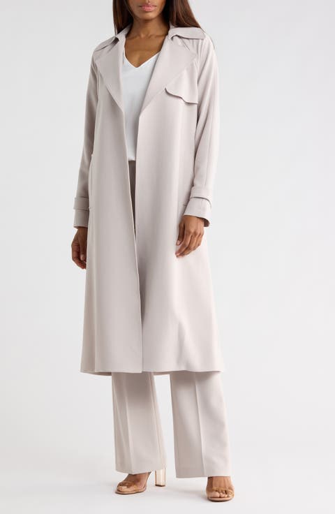 Oaklane Modern Crepe Trench Coat