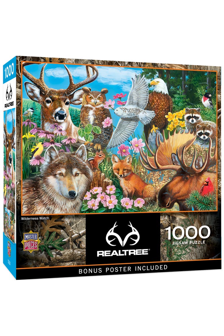 Wilderness Watch 1000 Piece Puzzle, Main, color, Multicolor