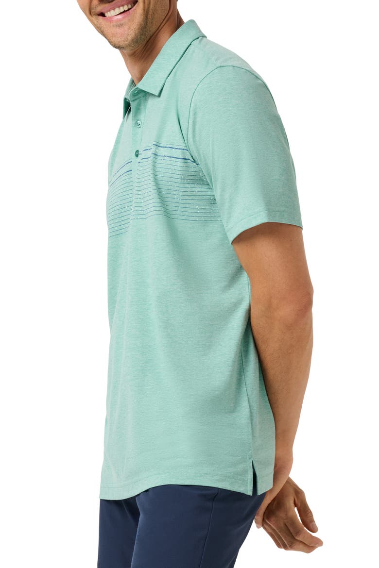 Performance Jersey Polo, Alternate, color, HEATHER BRIGHT AQUA