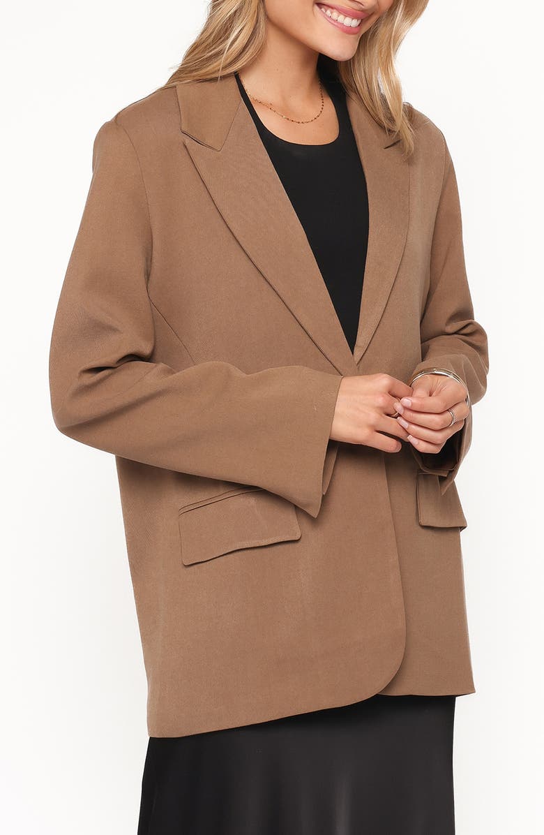 Petal & Pup Tove Tie Back Blazer, Alternate, color, Tan