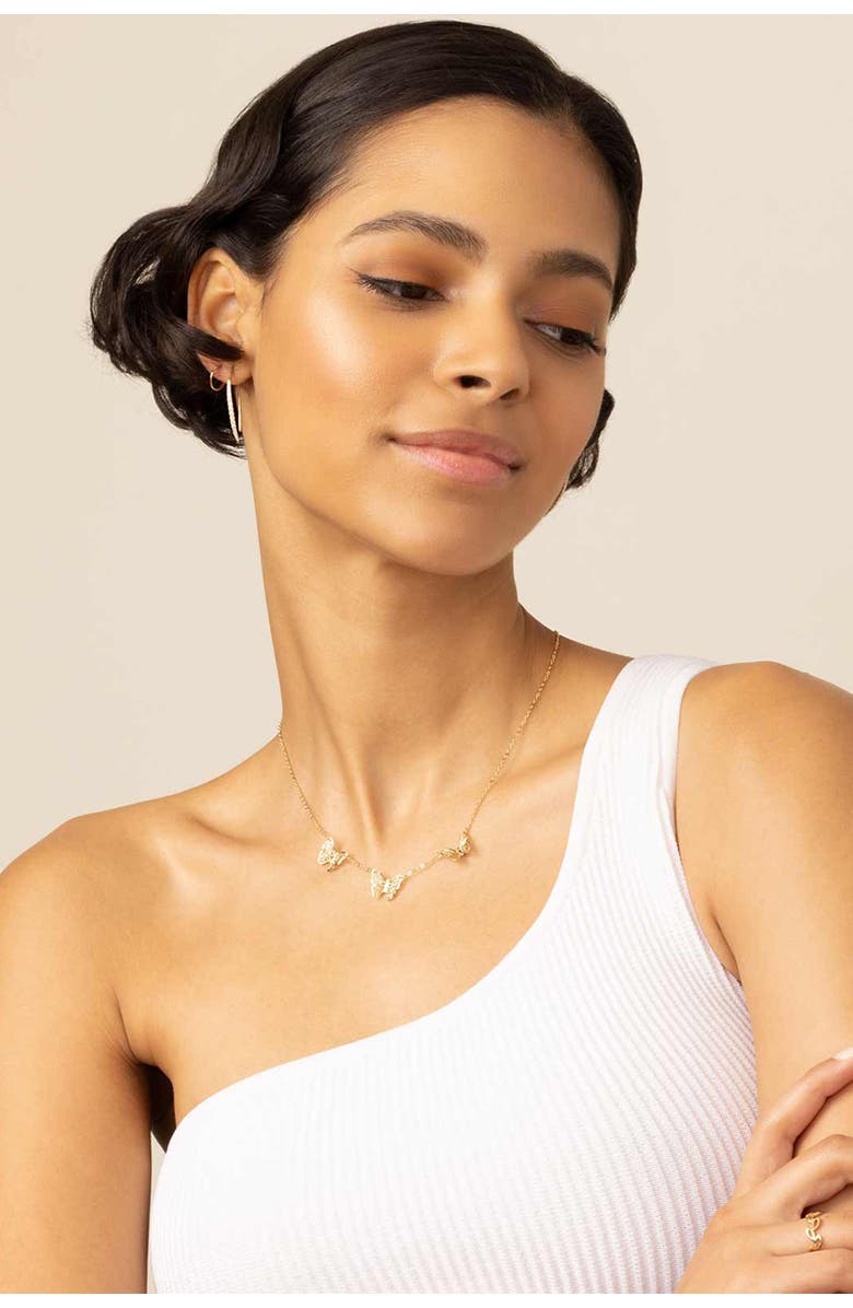 Oradina 14K Gold Tiara Diamond Threaders, Alternate, color, 