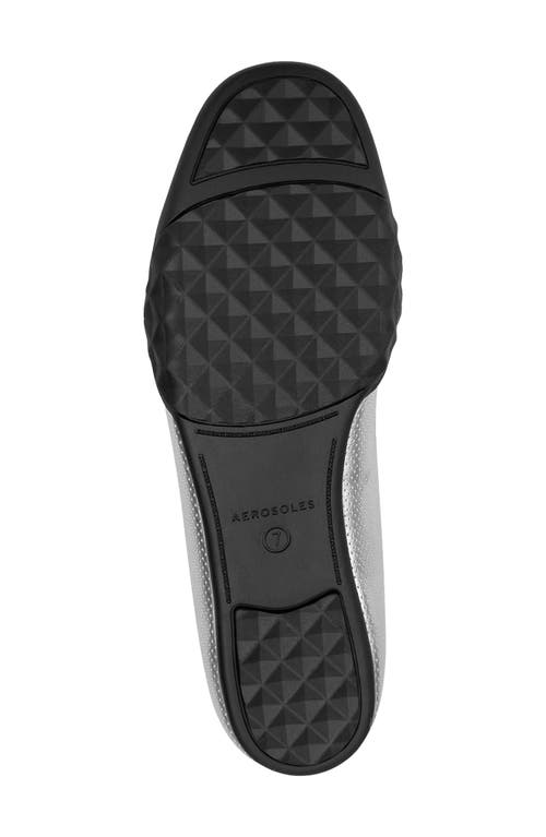 Aerosoles Onyx Ballet Loafer In Silver