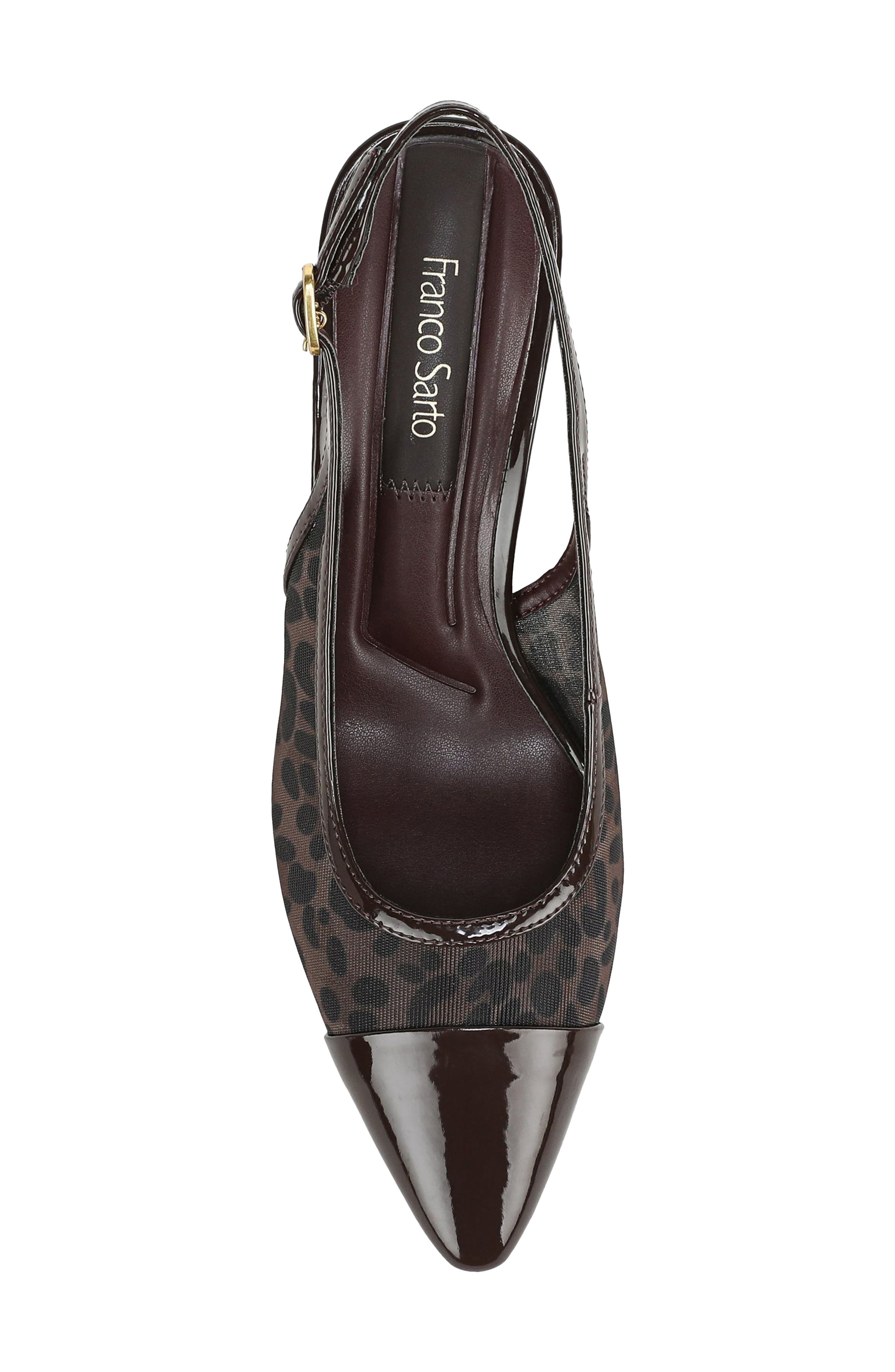 Jurina Cap Toe Slingback Pump, Alternate, color, BROWN