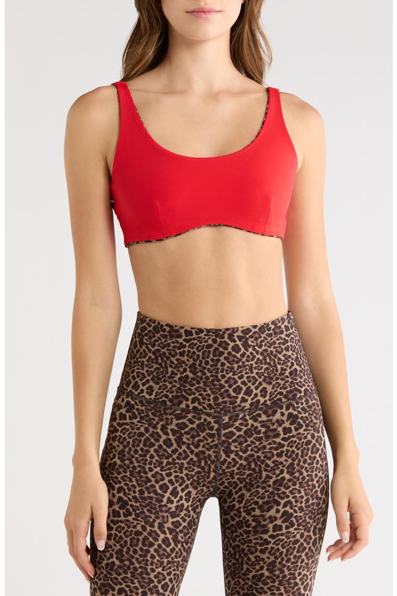 Sculpt Reversible Sports Bra, Alternate, color, GOJI BERRY/ NEW LEOPARD
