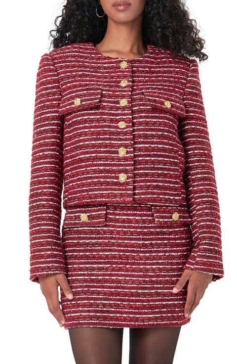 Stripe Tweed Jacket