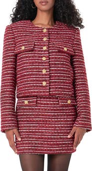 Endless Rose Stripe Tweed Jacket