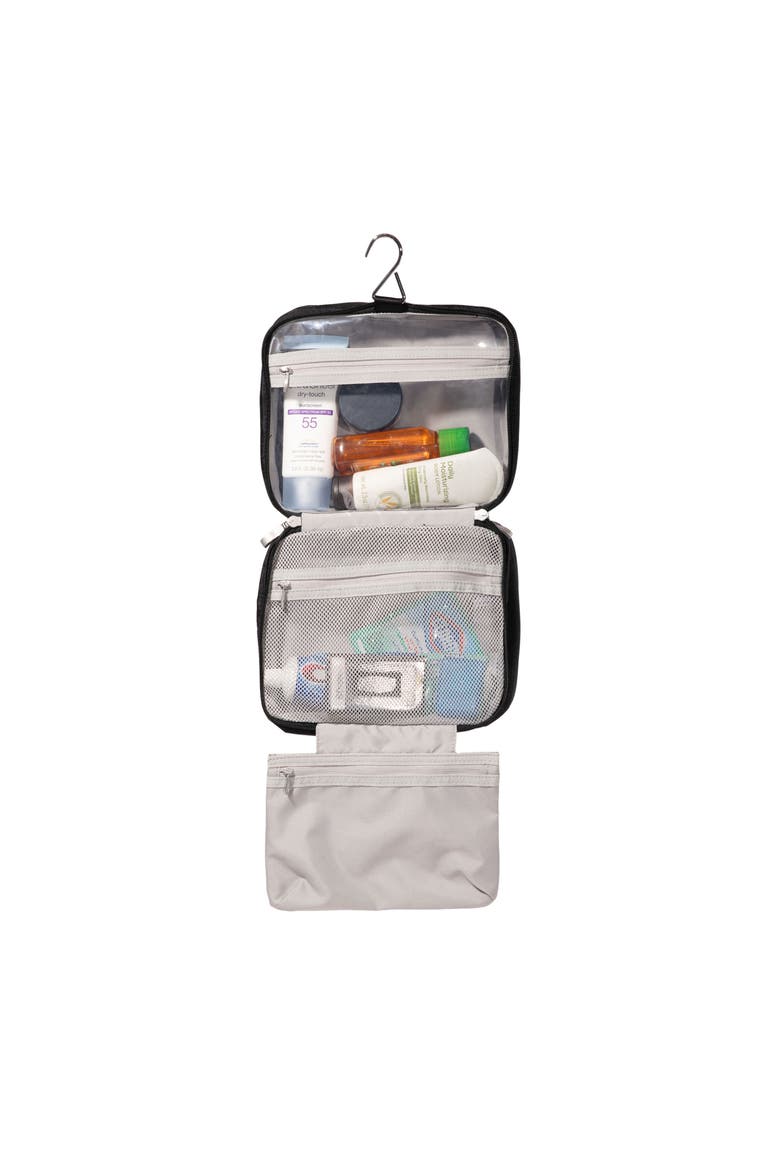Hanging Travel Toiletry Kit, Alternate, color, BLACK