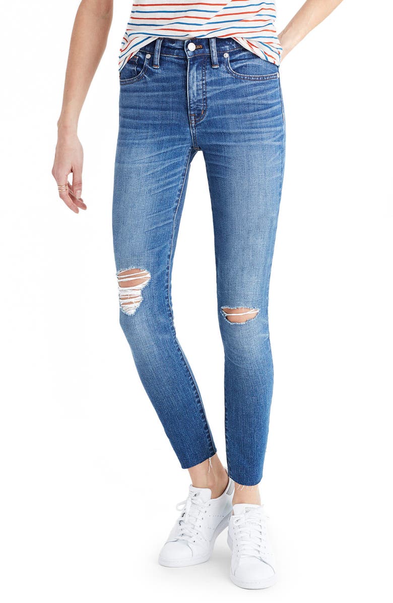 Madewell 9-Inch High-Rise Skinny Crop Jeans, Main, color,
