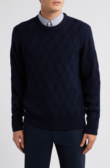 Hugo Boss Boss Elfredo Basketweave Wool Sweater