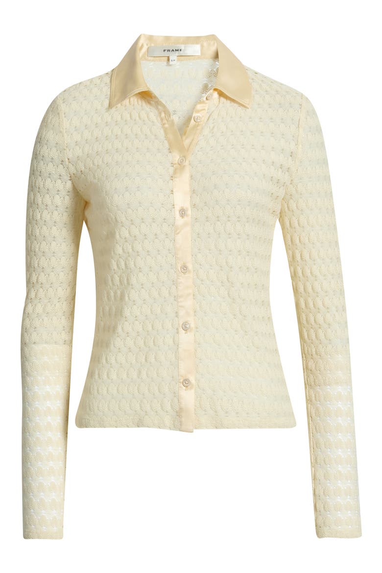 Bubble Stitch Shirt, Alternate, color, CREAM