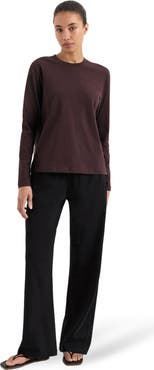Pact Organic Cotton Softspun Essential Crewneck Long Sleeve Tee