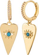 EYE CANDY LOS ANGELES Eye Heart Drop Earrings