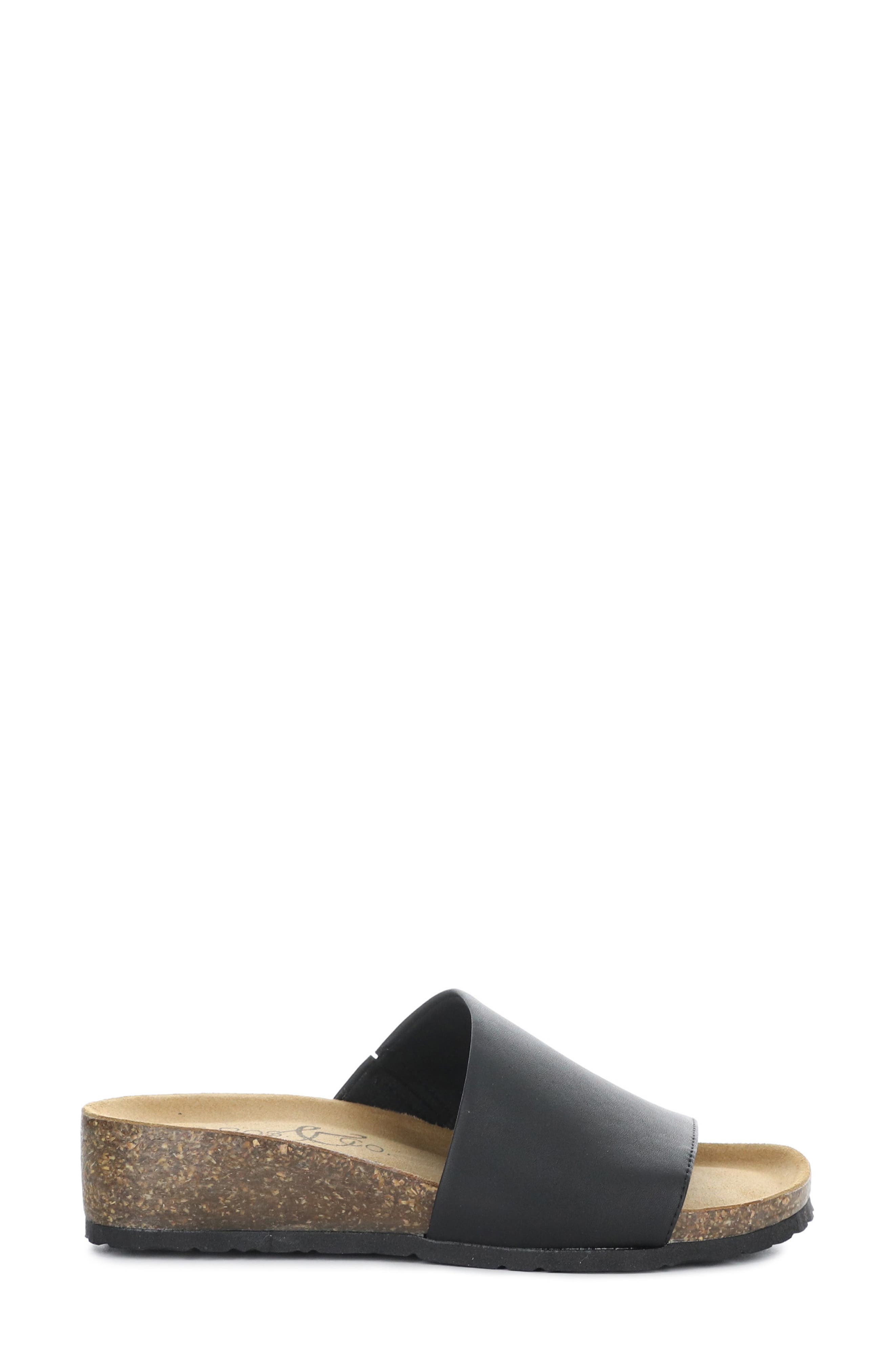 Bos. & Co. Lux Slide Sandal, Alternate, color, Black