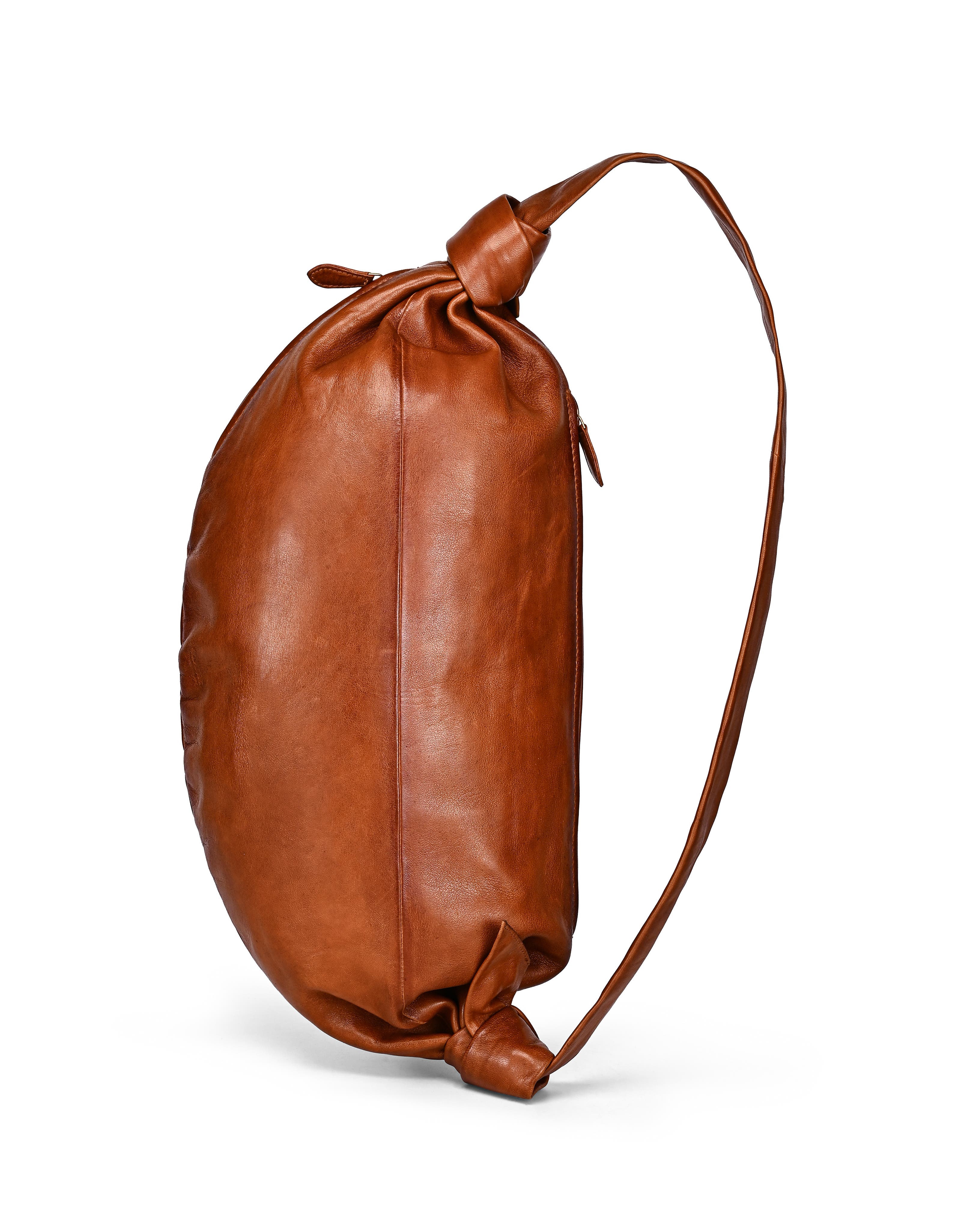 Lily Oversized Handwoven Convertible Leather Sling Bag, Alternate, color, Cognac