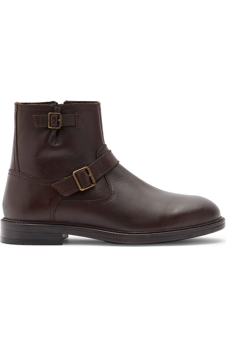 Steve Madden Lisbon Buckle Boot, Alternate, color, Dark Brown