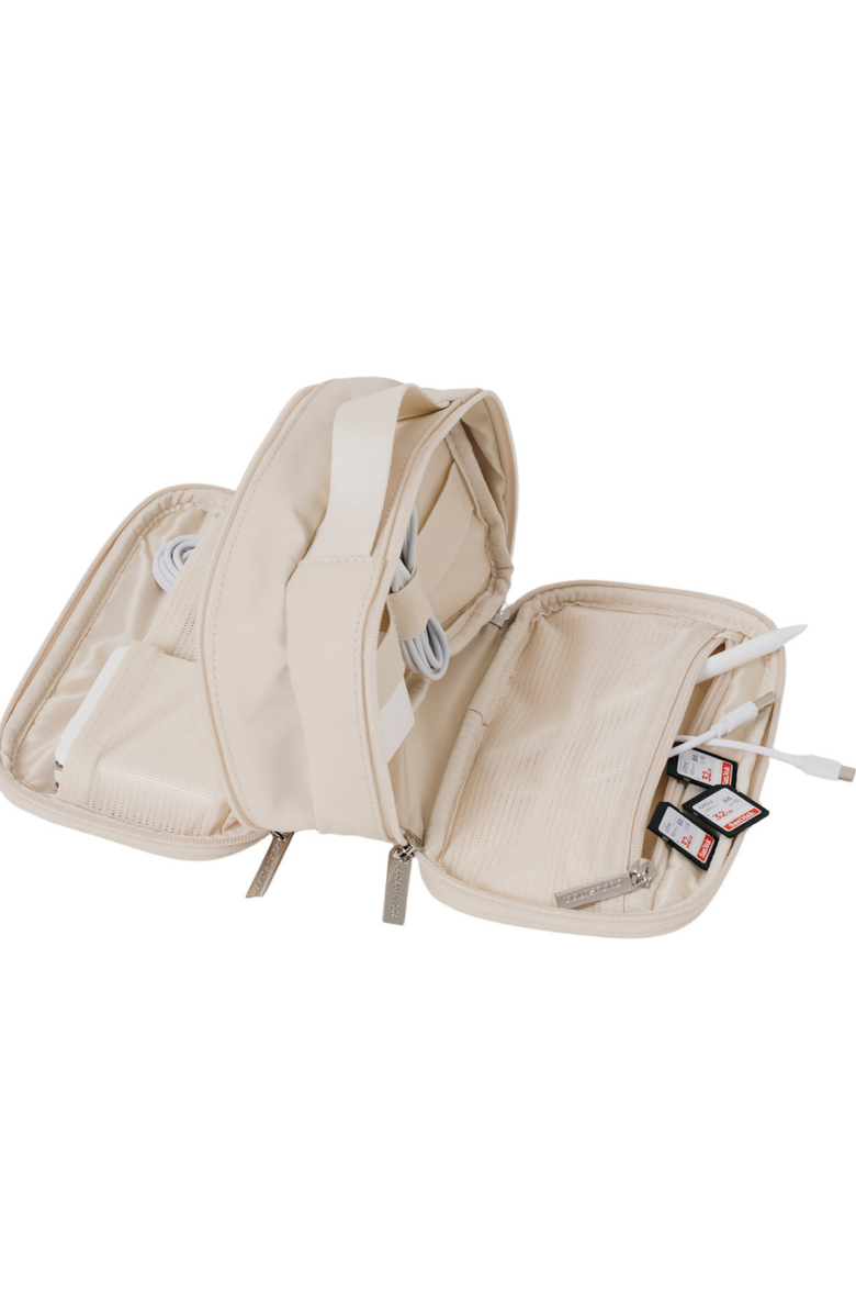 AUGUSTNOA Tech Organizer, Alternate, color, Cream