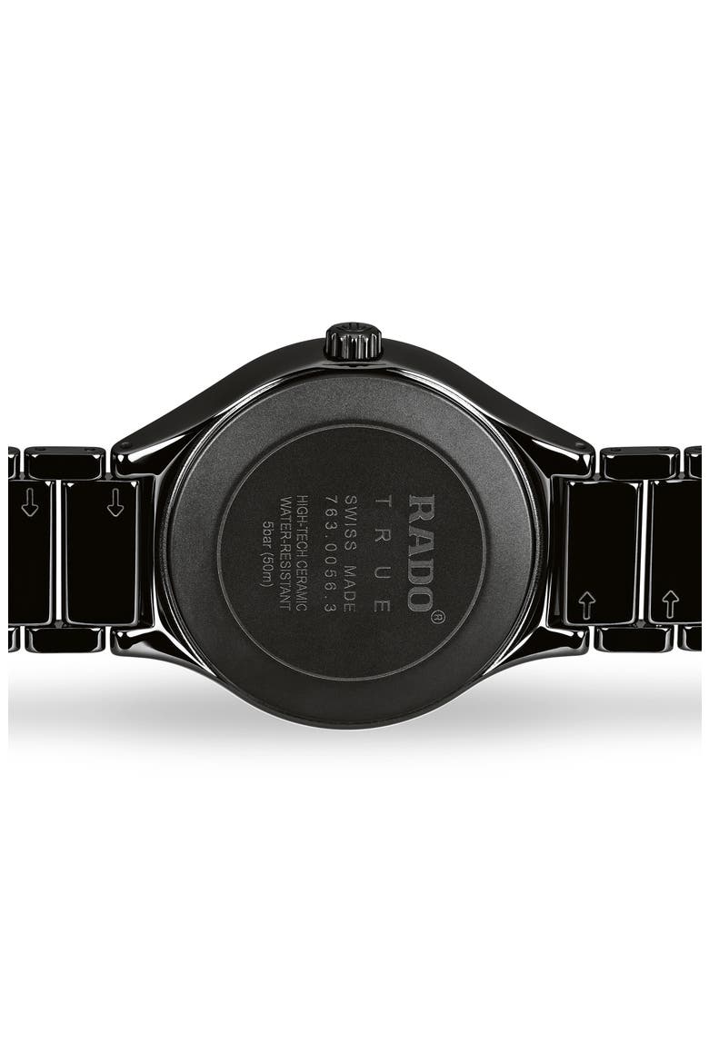 True Automatic Diamond Ceramic Bracelet Watch, 40mm, Alternate, color, TITANIUM