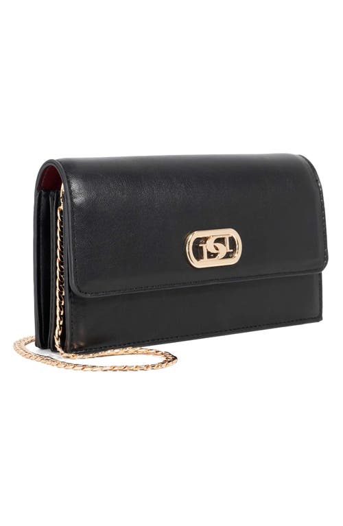 Dune London Sapphired Faux Leather Clutch In Black