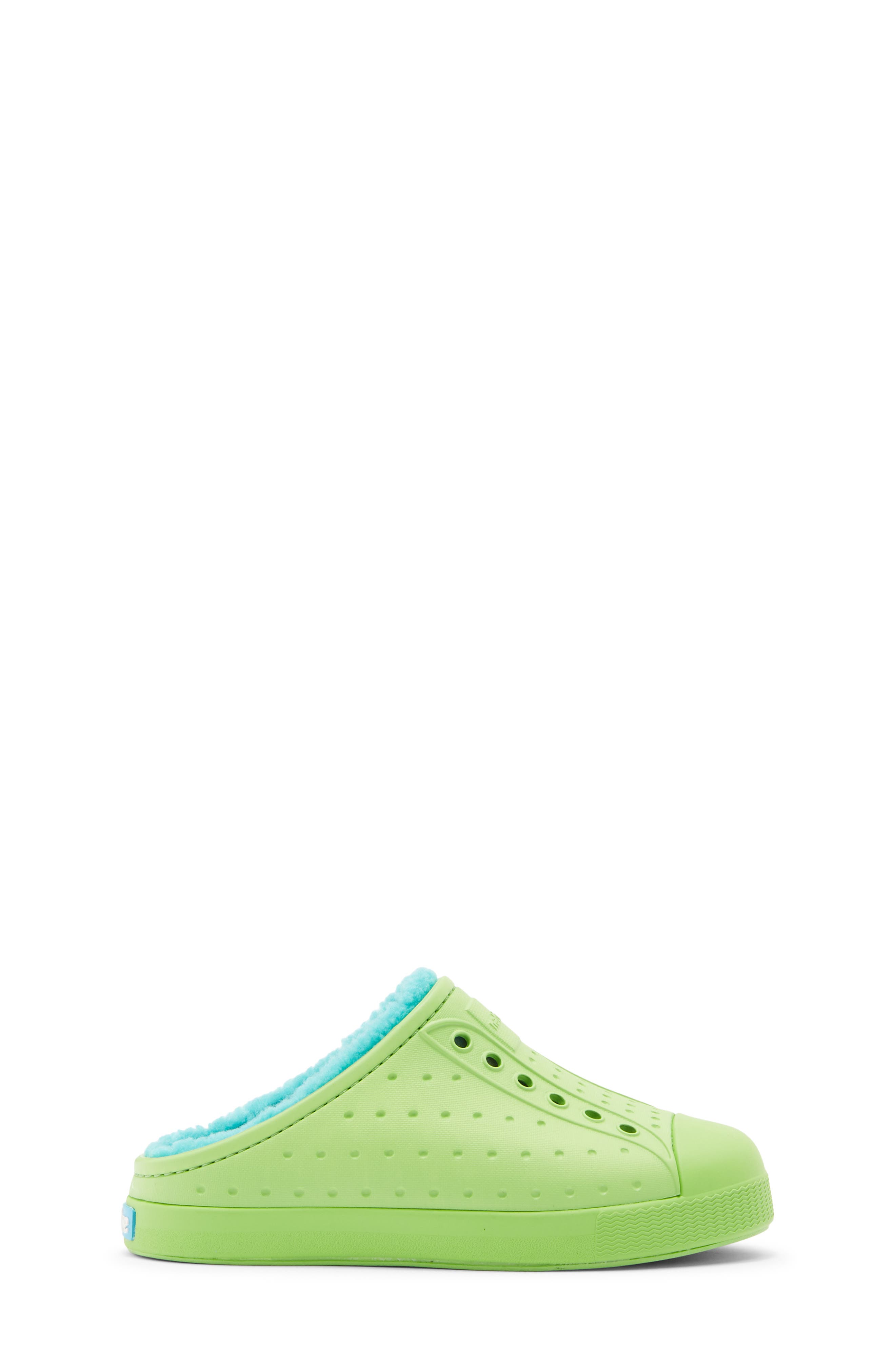 Native Shoes Kids' Jefferson Cozy Slippers, Alternate, color, Snap Green/ Maui Blue