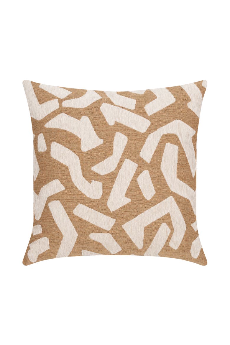 Fascination Caramel Chenille Indoor & Outdoor Woven Accent Pillow, Alternate, color, Caramel