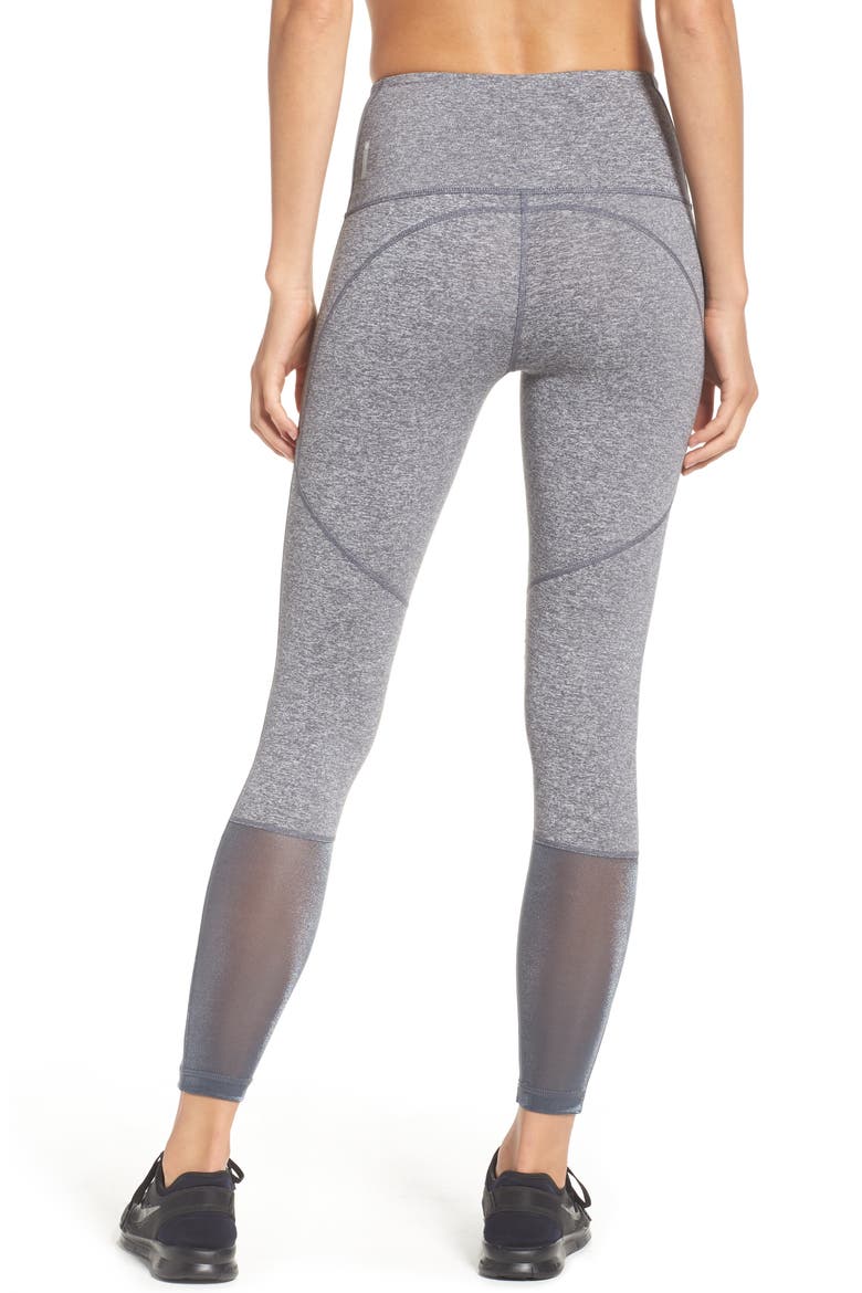 Autumn High Waist Moto Ankle Leggings, Alternate, color, GREY GRAPHITE