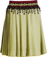 Chopova Lowena Stacey Pleated Plaid Skirt