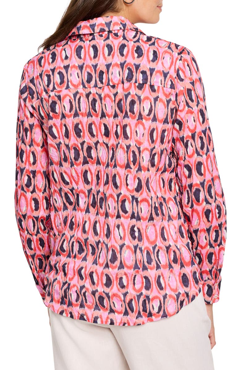 NIC+ZOE Ikat Rings Button-Up Shirt, Alternate, color, 