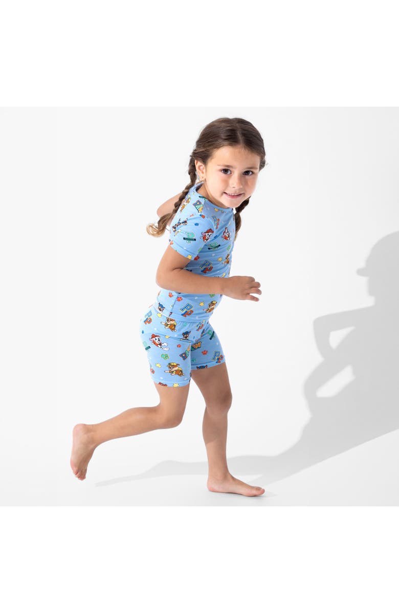Bellabu Bear PAW Patrol Varsity Blue Kids 2-Piece Short Sleeve & Shorts Pajama Set, Alternate, color, Paw Patrol: Varsity Blue