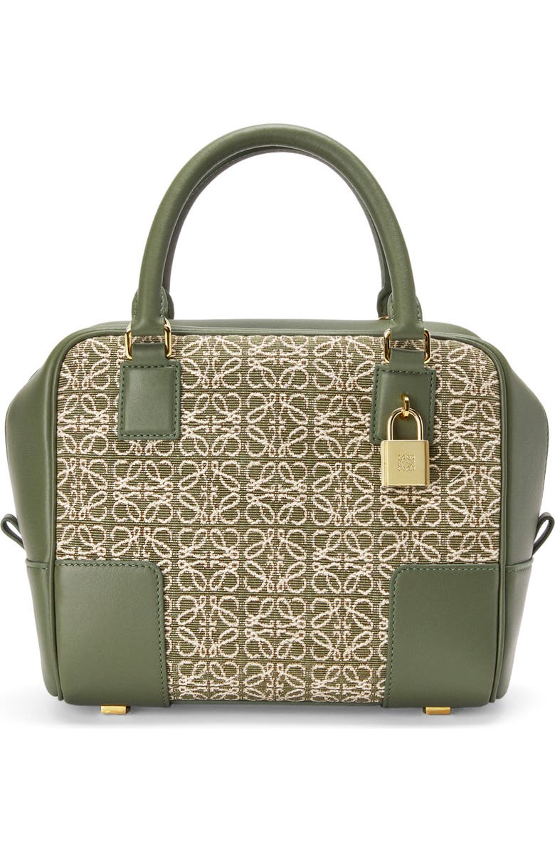 Loewe Amazona 19 Square Logo Canvas & Leather Satchel, Main, color,