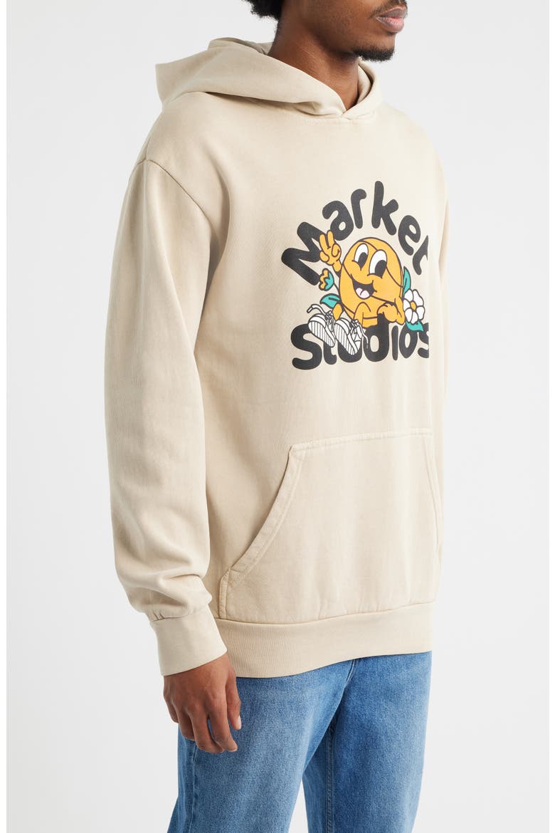 Chill In The Net Cotton Blend Graphic Hoodie, Alternate, color, NATURAL